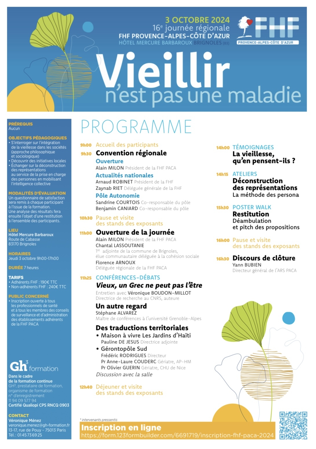 Programme de la journée 