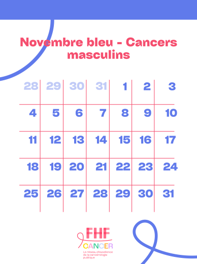 Calendrier novembre bleu - FHF Cancer